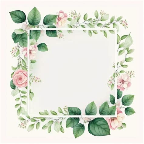 Premium Photo Hexagon Frame Of Pink Flower And Green Leaves With