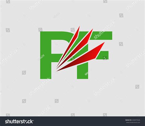 Pf Logo Vector Graphic Branding Letter Stock Vector (Royalty Free ...