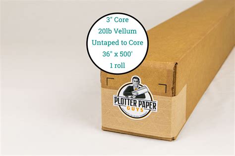 20 Lb Xerographic Vellum 36 X 500 Plotter Paper Guys