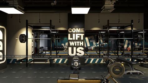 Project Of GYM INFINITY Private Fitness On Behance Interior Design