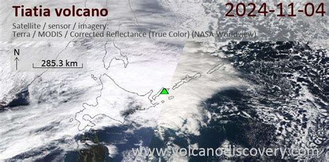 Latest satellite images of Tiatia volcano | VolcanoDiscovery