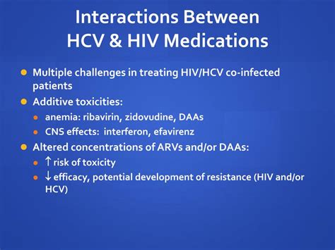 Ppt Drug Interactions With Directly Acting Antivirals For Hcv