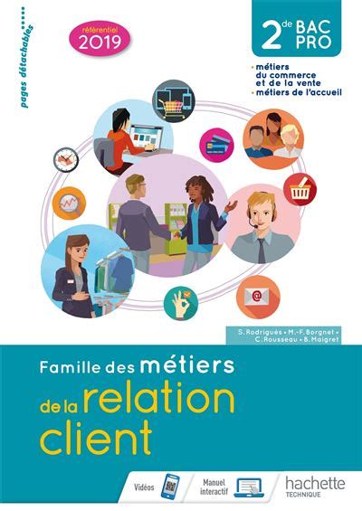 Famille des métiers de la relation client MRC 2de Bac Pro Livre