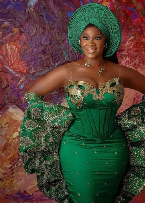 Mercy Johnson Nigerian Lace Styles Dress African Lace Styles Best