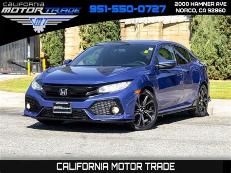 Used Blue Honda Civic Hatchback For Sale Cargurus