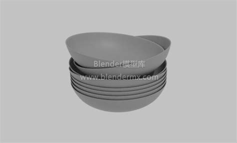 Blender厨具餐具3d模型素材资源免费下载 Blender模型库