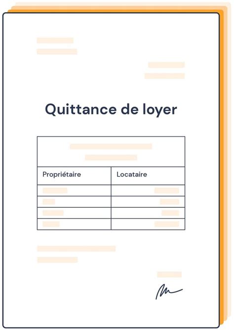 Une Quittance De Loyer Est Dit E Par Le Bailleur Et Atteste Que Le