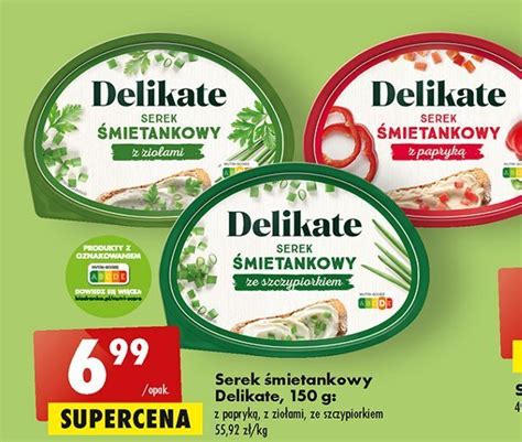 Promocja Serek Mietankowy Ze Szczypiorkiem Delikate W Biedronka