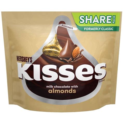 Hershey's Kisses Almond Chocolate Candy - 10oz | Chocolate almonds ...