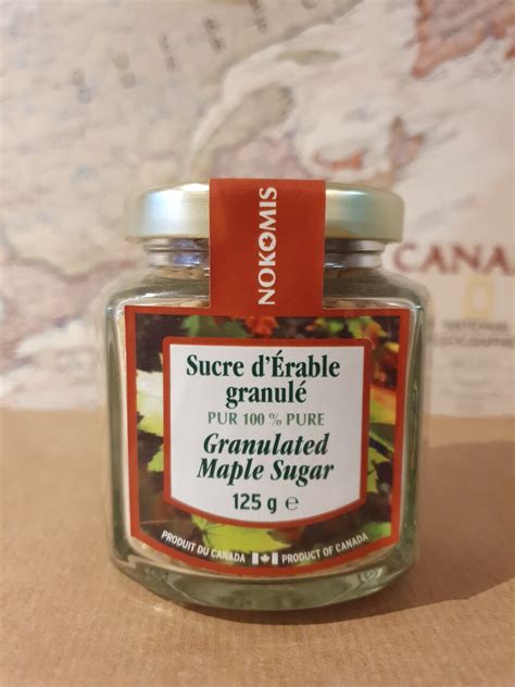 Sucre d érable granulé 100 pur 125g Comptoir de Québec