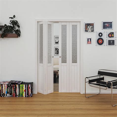 Amazon Barner Home Bi Fold Doors Half Tempered Glass Panel Closet