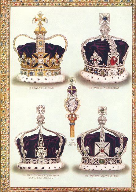 SYMBOLS OF IMPERIAL MAJESTY THE ROYAL CROWNS AND SCEPTRE,1935 Royalty ...