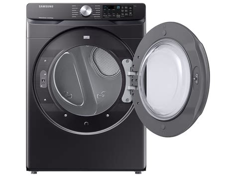 7.5 cu. ft. Smart Front Load Electric Dryer with Sensor Dry in Brushed ...