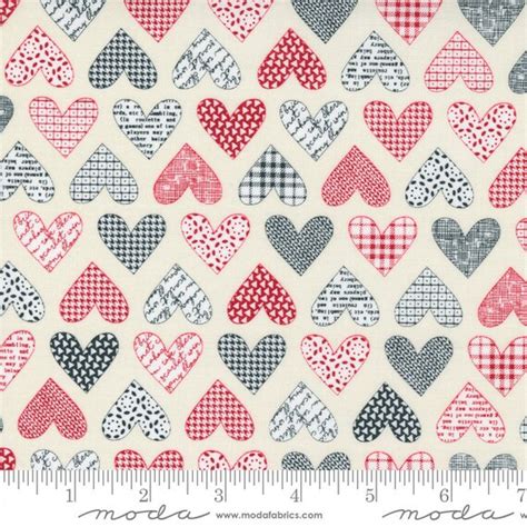 1 2 Yd Increments Valentine Fabric Sweetwater Flirt Valentine Hearts