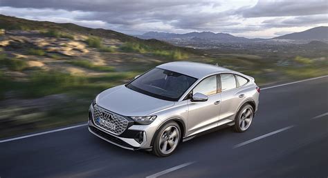 Audi Q Sportback E Tron Color Florett Silver Front Three