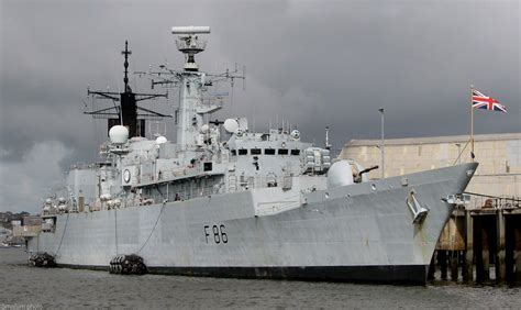 Hms Cornwall F 99 Type 22 Broadsword Class Guided Missile Frigate Royal