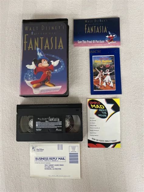 Walt Disneys Masterpiece Fantasia Vhs Black Diamond Edition