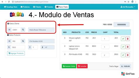 Sistema De Ventas En Java Web Patron Mvc Y Mysql Buscar Cliente