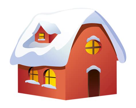 Cartoon Wooden Winter Snowy House Hd Png Citypng