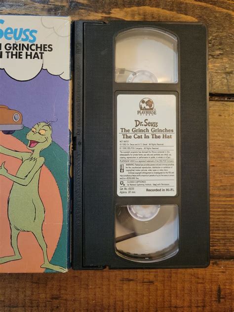 Dr Seuss The Grinch Grinches The Cat In The Hat VHS 1991