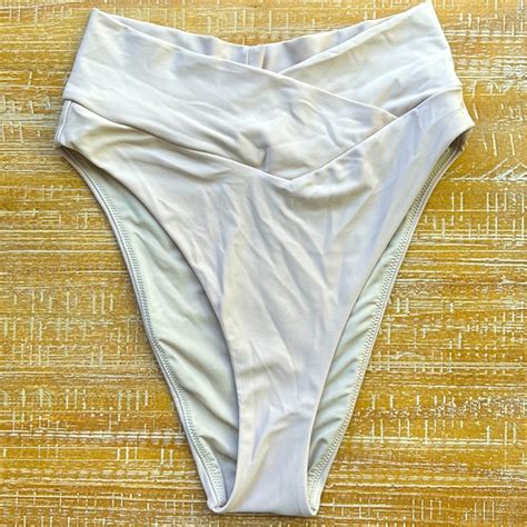 Aerie Swim Nwot Aerie High Waisted High Cut Cheeky Bathing Suit Bottom Bikini Poshmark