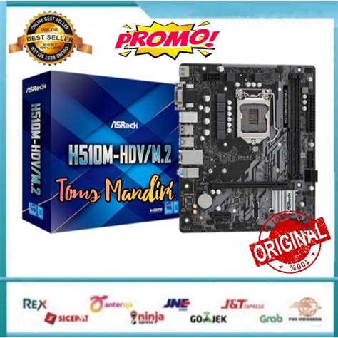 Jual Motherboard Asrock H M Hdv M Lga H Ddr Usb Sata