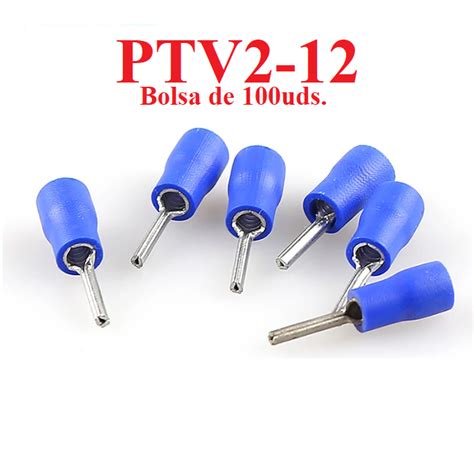 Terminal Punta Solida Preaislado De Uds Azul Mm Ptv