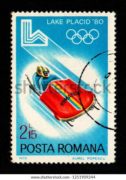 Romania Circa Postage Stamp Printed Stock Photo