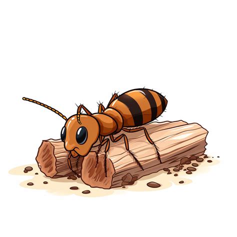 termite  cartoon vector illustration  white background