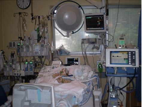 Typical Bedside In The Pediatric Intensive Care Unit Icu With