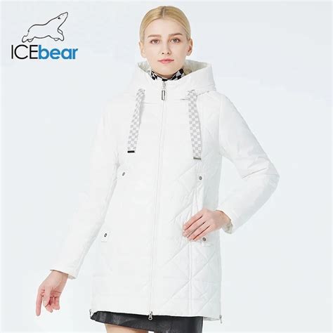 ICEbear Parka Solta Acolchoada De Comprimento M Dio Para Mulheres