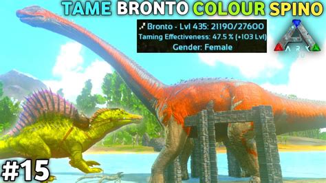 Tame Bronto Two Colour Spino Ark Mobile Brutal Gameplay Youtube