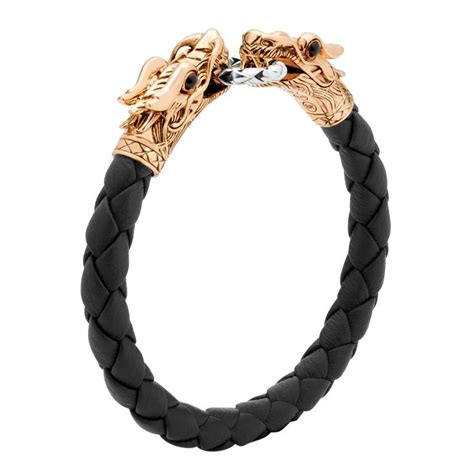 John Hardy Naga Double Dragon Head Bracelet BMS65089OZBLBONX At 1stDibs