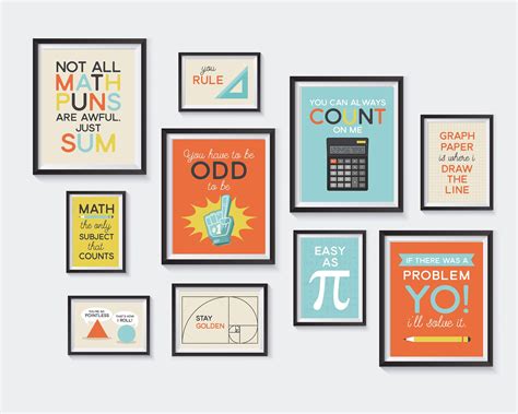 Math Puns Printable Nursery Printables Mathematics Pun - Etsy | Math ...