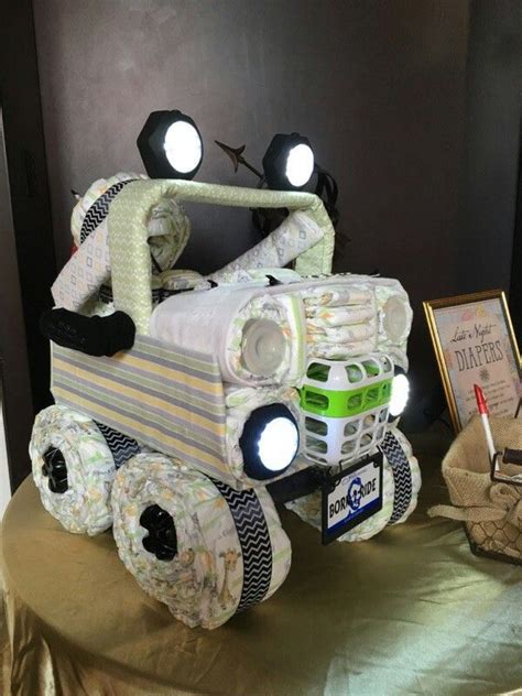 Jeep Diaper Cake For My Jeep Havinlovin Brothers Baby Shower Diy