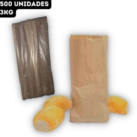 Saco De Papel Kraft P O Mix Liso Salgados P O De Queijo Kg Pct