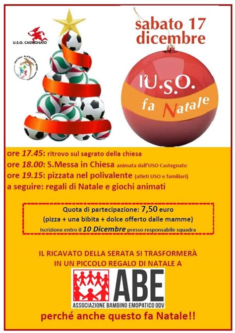 U S O Castegnato Fa Natale Associazione Bambino Emopatico ODV