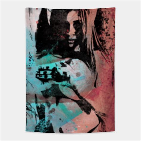 Wills Dissolve I Sexy Nude Girl Graffiti Painting Boobs Tapestry