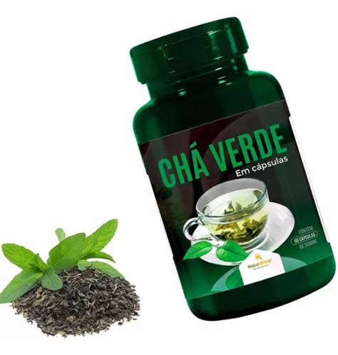 Chá Verde Camellia Sinensis Pó 60 Capsulas 500mg Vit A C E