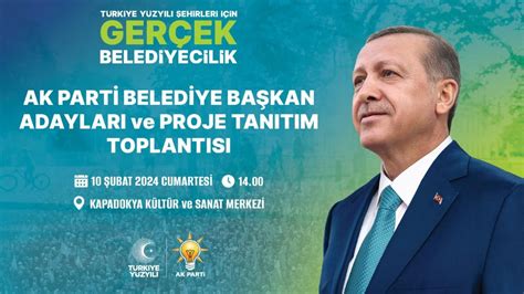 AK Parti Aday ve Proje Tanıtım Toplantısı Gerçekleşiyor Nevşehir