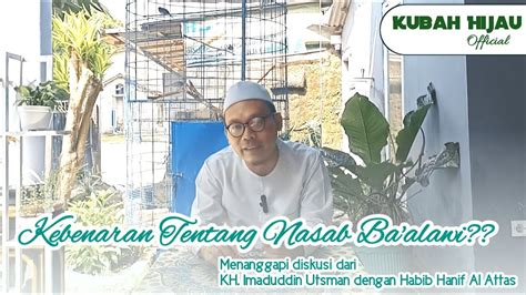 Tanggapan Kyai Blitar Tentang Score Diskusi Nasab Kh Imaduddin