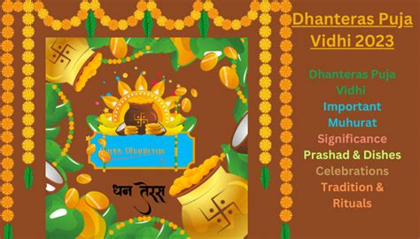 Dhanteras Puja Vidhi 2023: Date, Muhurat, Traditions & Rituals