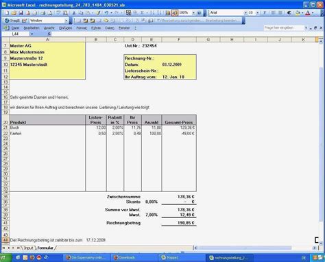 Excel Vorlage Erstellen Einzigartig Rechnungen Basis Netto Preis