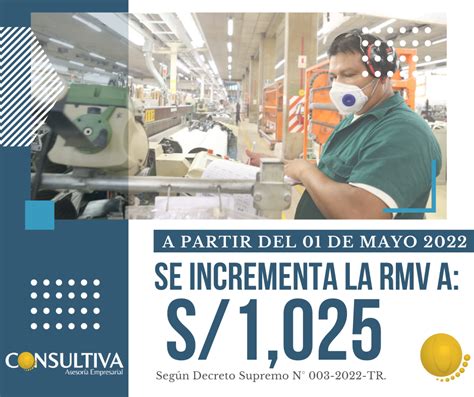 SE INCREMENTA LA REMUNERACIÓN MÍNIMA VITAL A S 1 025 Mag David I