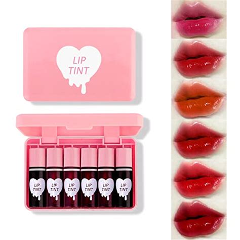 6 Colors Lip Tint Stain Set Korean Lip Gloss Lip Tint Stain Plumping