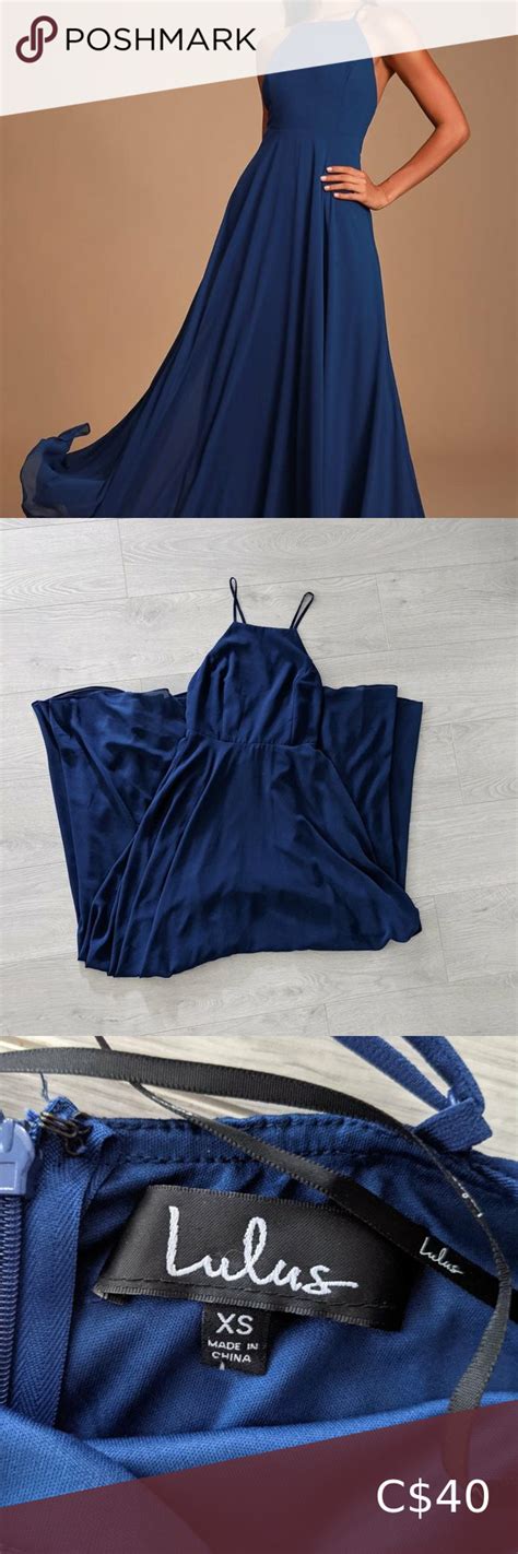 Lulus Mythical Kind Of Love Navy Blue Maxi Dress Navy Blue Maxi Dress