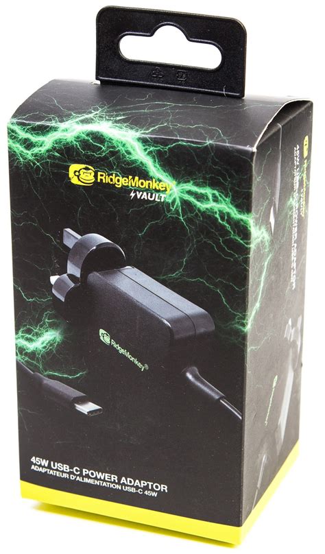 RidgeMonkey Vault 45W USB C Power Adaptor Glasgow Angling Centre