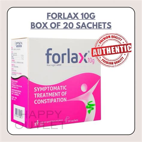 🔥sg Sale ️ Forlax Sachet 10g Box Of 20 Treatment Of Constipation Exp