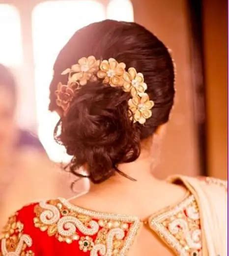 18 Gorgeous Indian Bridal Hairstyles For Short Hair Sheideas