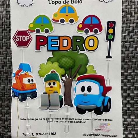 Topo De Bolo L O E O Caminh O Elo Produtos Especiais